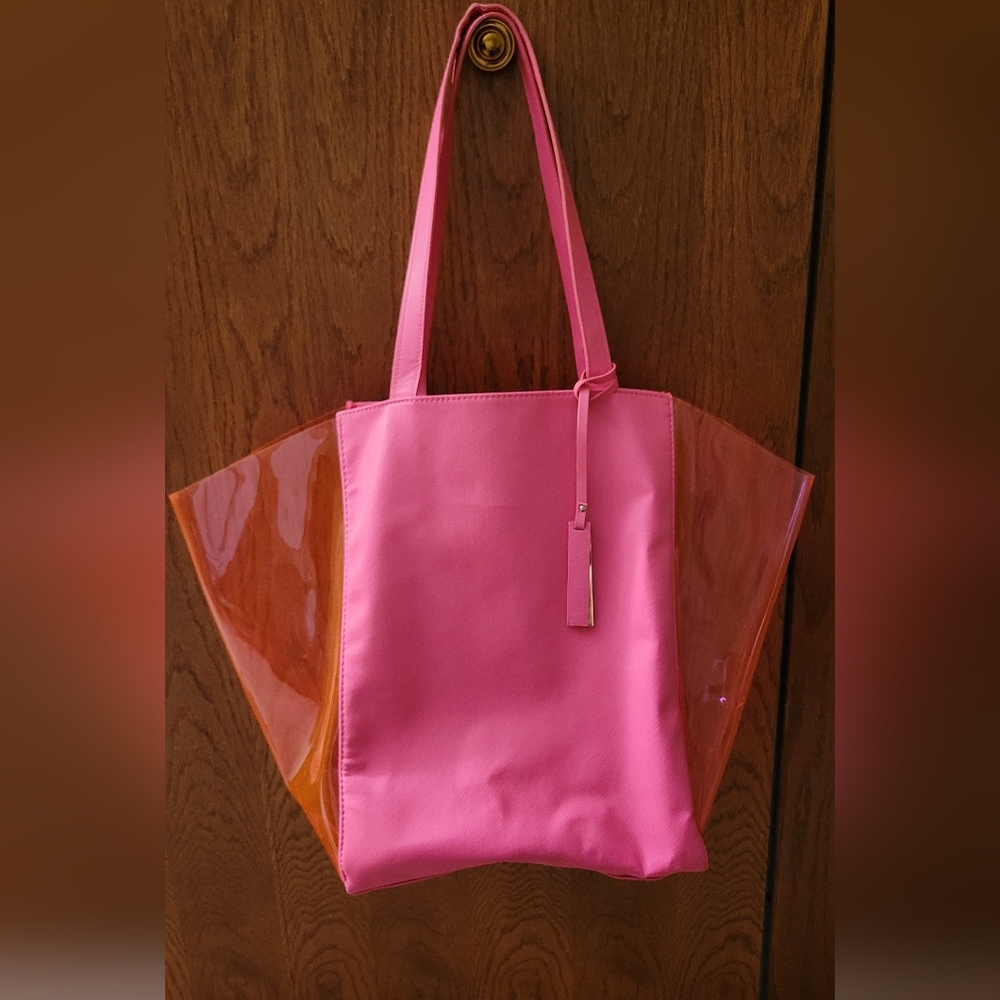 Victoria's Secret Pink Clear Panel Tote
